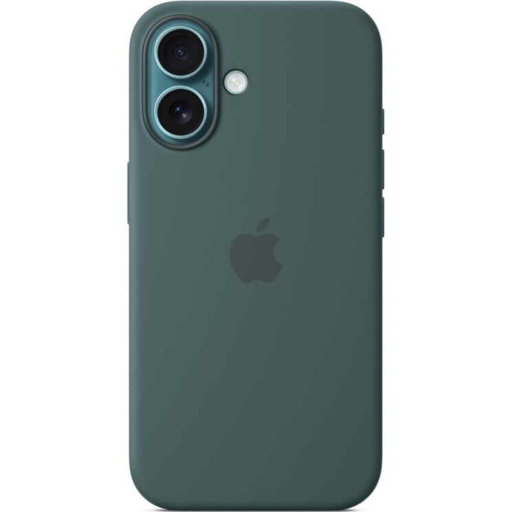 Оригинальный чехол Silicone Case with MagSafe для iPhone 16 (MYY83) - Lake Green: фото 2 из 6