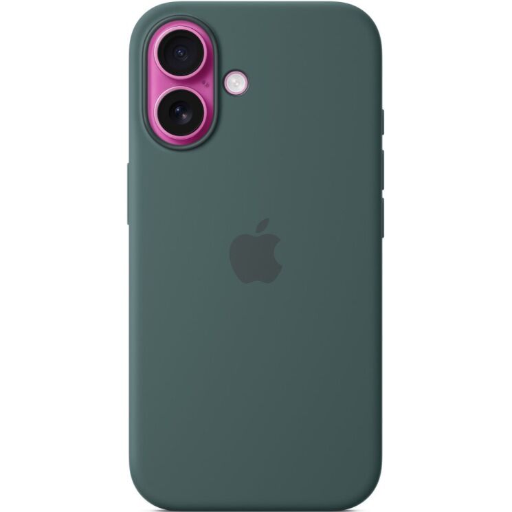 Оригинальный чехол Silicone Case with MagSafe для iPhone 16 (MYY83) - Lake Green: фото 3 из 6