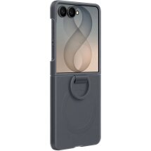 Оригинальный чехол Silicone Ring Magnet для Samsung Galaxy Flip 8 (EF-EF776CBEGUA) - Black: фото 1 из 5