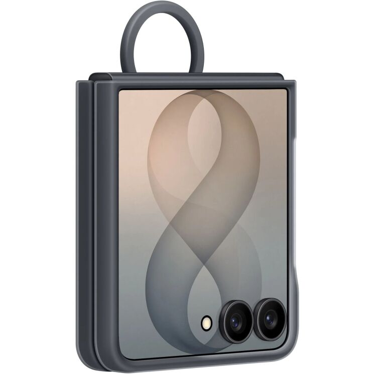 Оригинальный чехол Silicone Ring Magnet для Samsung Galaxy Flip 8 (EF-EF776CBEGUA) - Black: фото 5 из 5