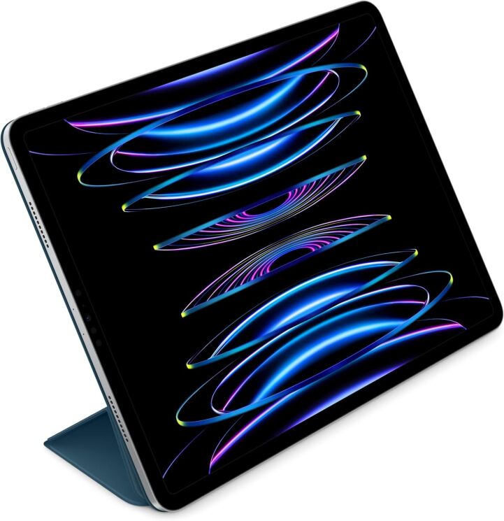 Оригинальный чехол Smart Folio для iPad Pro 12.9 (2018/2020/2021/2022) MQDW3 - Marine Blue: фото 5 из 5
