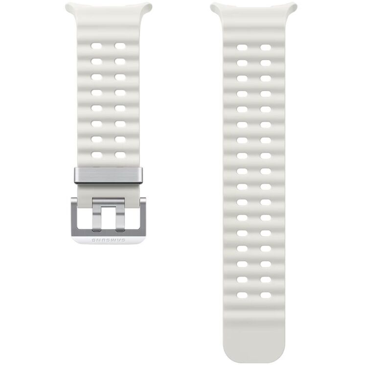 Оригинальный ремешок Marine Band для Samsung Galaxy Watch Ultra (47mm) ET-SNL70MWEGEU - White Sand: фото 2 из 4