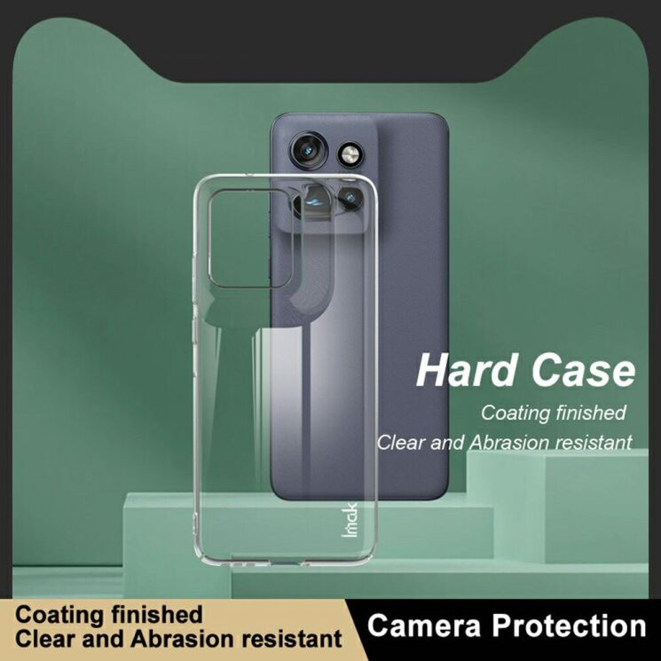 Пластиковий чохол IMAK Crystal II Pro для Motorola Edge 50 Neo - Transparent: фото 4 з 8