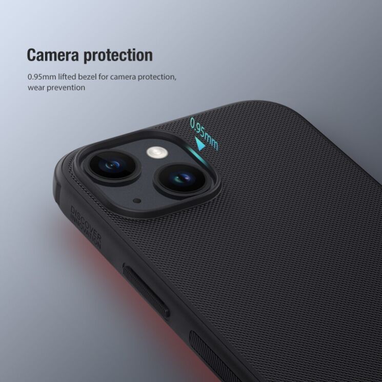 Пластиковый чехол NILLKIN Frosted Shield Pro для Apple iPhone 15 - Black: фото 10 из 18