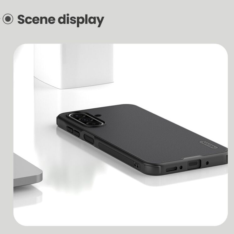 Пластиковый чехол NILLKIN Frosted Shield Pro Magnetic для Samsung Galaxy A26 (A266) - Black: фото 14 из 15