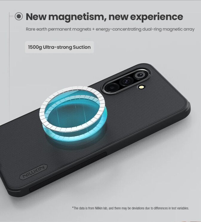 Пластиковый чехол NILLKIN Frosted Shield Pro Magnetic для Samsung Galaxy A26 (A266) - Black: фото 7 из 15