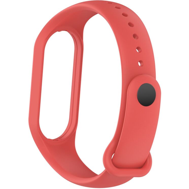 Ремешок ArmorStandart Silicone Strap для Xiaomi Mi Band 5 / Mi Band 6 / Mi Band 7 - Red: фото 2 из 5
