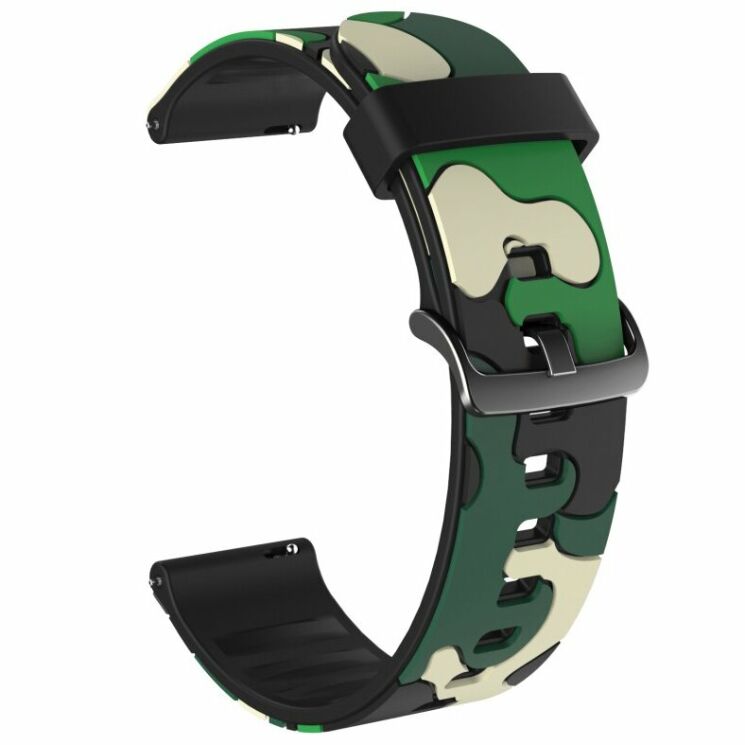 Ремешок Deexe Army Style для часов с шириной крепления 20 мм - Army Green: фото 1 из 2