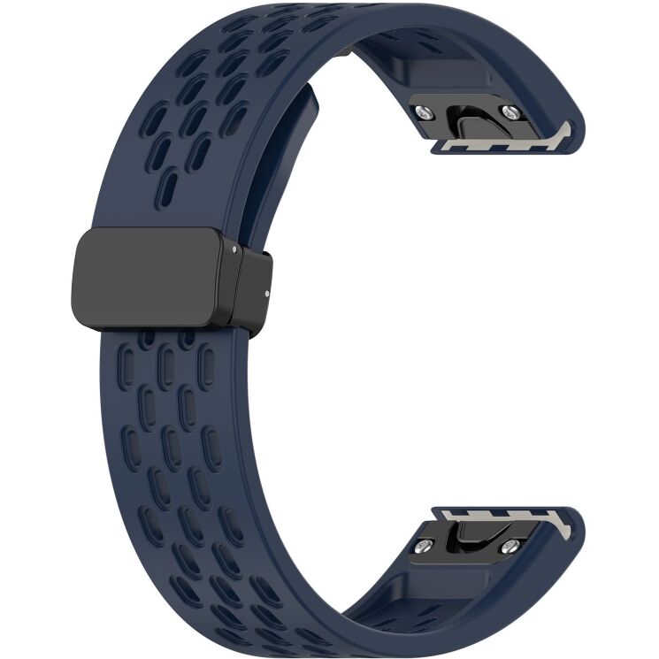 Ремінець Deexe Astra Strap для годинників Garmin з шириною кріплення QuickFit 20mm - Midnight Blue: фото 2 з 9