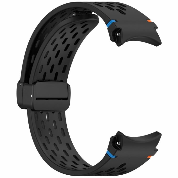 Ремінець Deexe Astra Strap для Samsung Galaxy Watch 4 / 4 Classic / 5 / 5 Pro / 6 / 6 Classic / 7 / FE - Black: фото 3 з 7