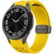 Ремінець Deexe Aurora Strap для Samsung Galaxy Watch 4 / 4 Classic / 5 / 5 Pro / 6 / 6 Classic / 7 / FE - Yellow (358120Y). Фото 2 з 8