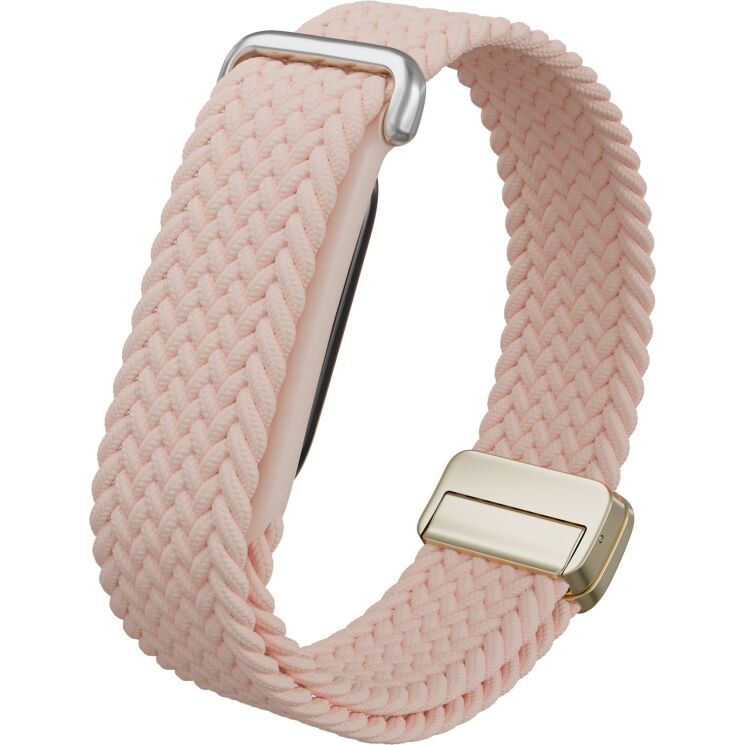 Ремешок Deexe Braided Loop для Google Fitbit Air - Light Pink: фото 2 из 3
