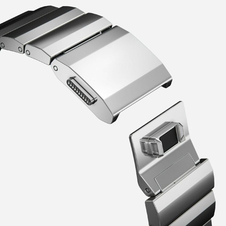 Ремінець Deexe Click Stainless Steel для Apple Watch 46 / 45 / 44 / SE 44 / 42 (Series 1-3) / Ultra / Ultra 2 - Silver: фото 6 з 6