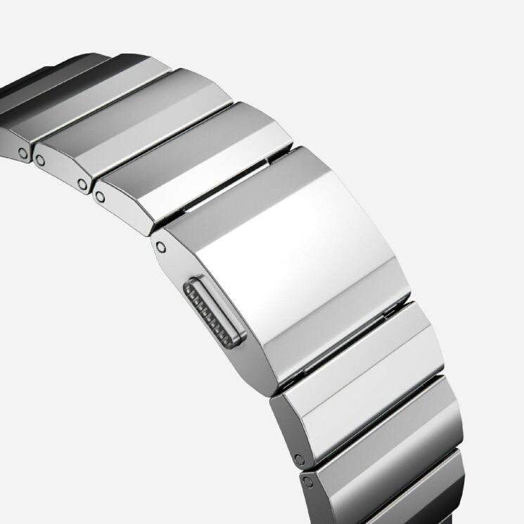 Ремінець Deexe Click Stainless Steel для Apple Watch 46 / 45 / 44 / SE 44 / 42 (Series 1-3) / Ultra / Ultra 2 - Silver: фото 5 з 6