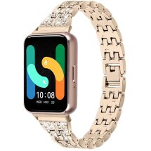 Ремінець Deexe Crystal Design для Samsung Galaxy Fit 3 - Gold: фото 1 з 6