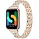 Ремінець Deexe Crystal Design для Samsung Galaxy Fit 3 - Gold (349021F). Фото 1 з 6