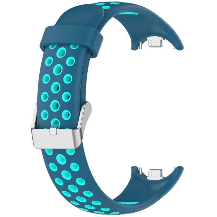 Ремешок Deexe Dot Color для Xiaomi Mi Smart Band 8 / 9 - Blue / Green: фото 3 из 9