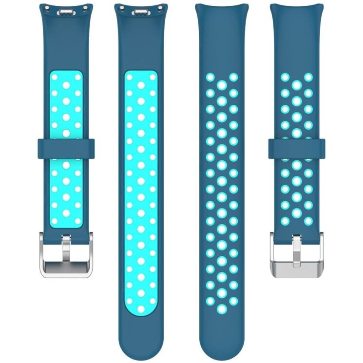 Ремешок Deexe Dot Color для Xiaomi Mi Smart Band 8 / 9 - Blue / Green: фото 5 из 9