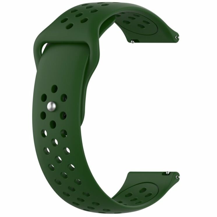 Ремінець Deexe Dot Style для годинників з шириною кріплення 20мм - Green: фото 2 з 4