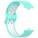 Ремінець Deexe Dual Color для Huawei Watch Fit 3 - Teal / White (357105TW). Фото 3 з 7