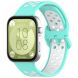 Ремінець Deexe Dual Color для Huawei Watch Fit 3 - Teal / White (357105TW). Фото 4 з 7