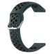 Ремешок Deexe Dual Color для Samsung Galaxy Watch 3 (41mm) - Dark Green / Black (235406E). Фото 1 из 5