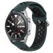Ремешок Deexe Dual Color для Samsung Galaxy Watch 3 (41mm) - Dark Green / Black (235406E). Фото 5 из 5