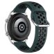 Ремешок Deexe Dual Color для Samsung Galaxy Watch 3 (41mm) - Dark Green / Black (235406E). Фото 4 из 5
