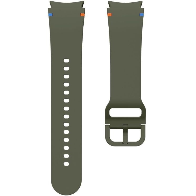 Ремешок Deexe Elino Strap для Samsung Galaxy Watch 4 / 5 / 6 / 7 / FE (40mm) - Army Green: фото 5 из 6