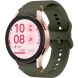 Ремешок Deexe Elino Strap для Samsung Galaxy Watch 4 / 5 / 6 / 7 / FE (40mm) - Army Green (358307AG). Фото 2 из 6