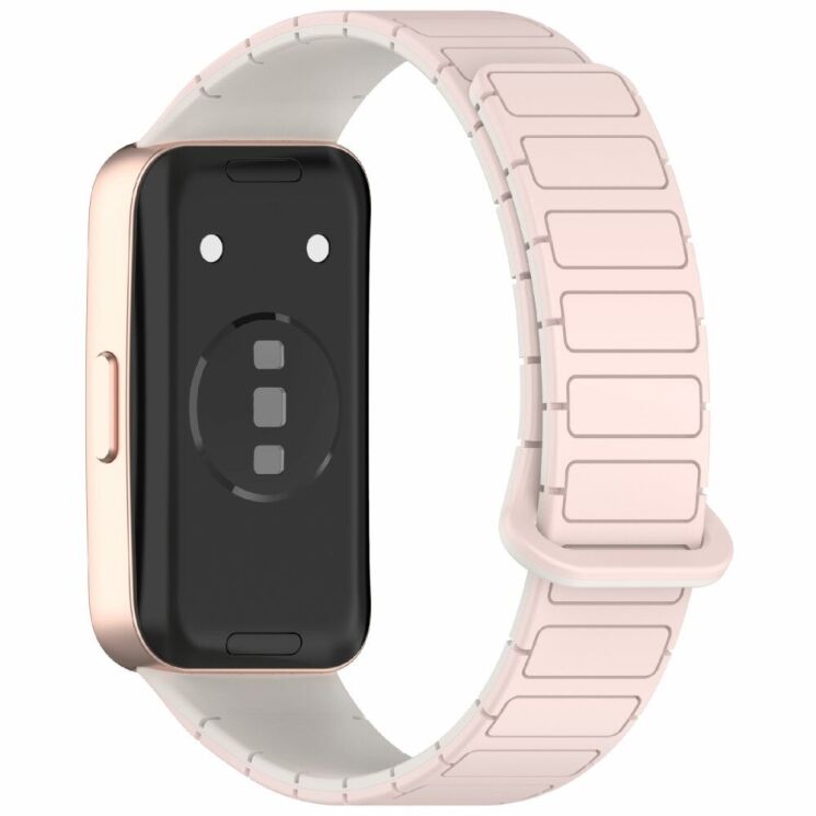 Ремешок Deexe Flexible Fit для Huawei Band 8 / 9 / 10 - Pink / Starlight: фото 1 из 6