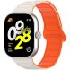 Ремешок Deexe Flexible Fit для Xiaomi Redmi Watch 4 / Mi Smart Band 8 Pro / Band 9 Pro - Orange / White (370308WO). Фото 2 из 6