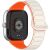 Ремешок Deexe Flexible Fit для Xiaomi Redmi Watch 4 / Mi Smart Band 8 Pro / Band 9 Pro - Orange / White: фото 1 из 6