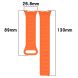 Ремешок Deexe Flexible Fit для Xiaomi Redmi Watch 4 / Mi Smart Band 8 Pro / Band 9 Pro - Orange / White (370308WO). Фото 6 из 6
