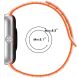 Ремешок Deexe Flexible Fit для Xiaomi Redmi Watch 4 / Mi Smart Band 8 Pro / Band 9 Pro - Orange / White (370308WO). Фото 5 из 6