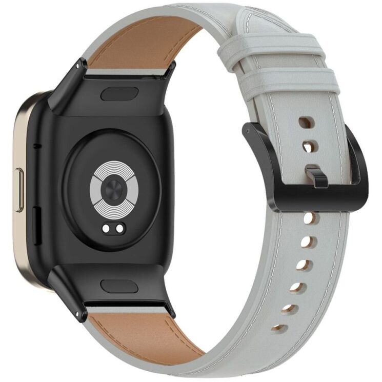 Ремінець Deexe Leather Strap для Xiaomi Redmi Watch 3 - Grey: фото 1 з 4