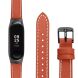 Ремінець Deexe Leather Strip для Xiaomi Mi Band 7 - Orange (298716O). Фото 3 з 7