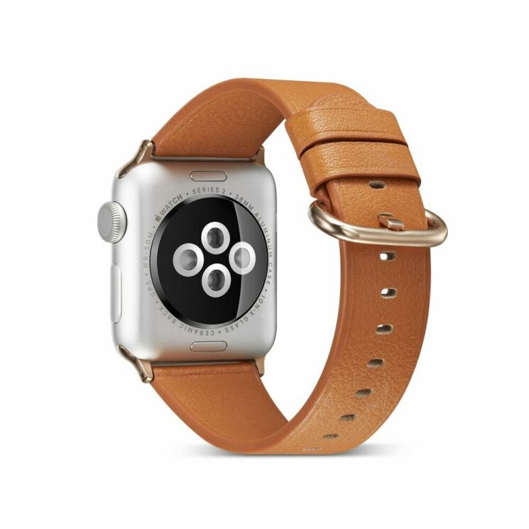 Ремешок Deexe Leather Style для Apple Watch 42 (Series 10) / 41 / 40 / SE 40 / 38 - Brown: фото 2 из 4