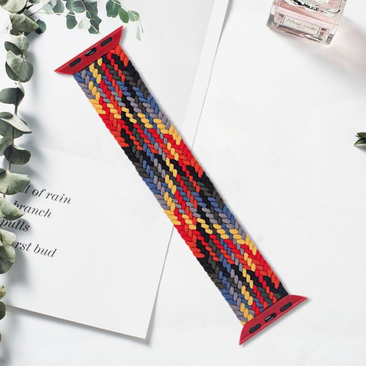 Ремешок Deexe Nylon Knitting для Apple Watch 42 (Series 10) / 41 / 40 / SE 40 / 38 - Black / Colorful: фото 4 из 6