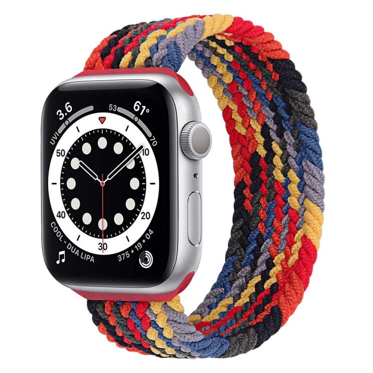Ремешок Deexe Nylon Knitting для Apple Watch 42 (Series 10) / 41 / 40 / SE 40 / 38 - Black / Colorful: фото 2 из 6
