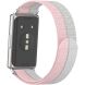 Ремешок Deexe Nylon Loop для Huawei Band 11 Pro / Band 11 - Pink / Grey (410606PG). Фото 1 из 5