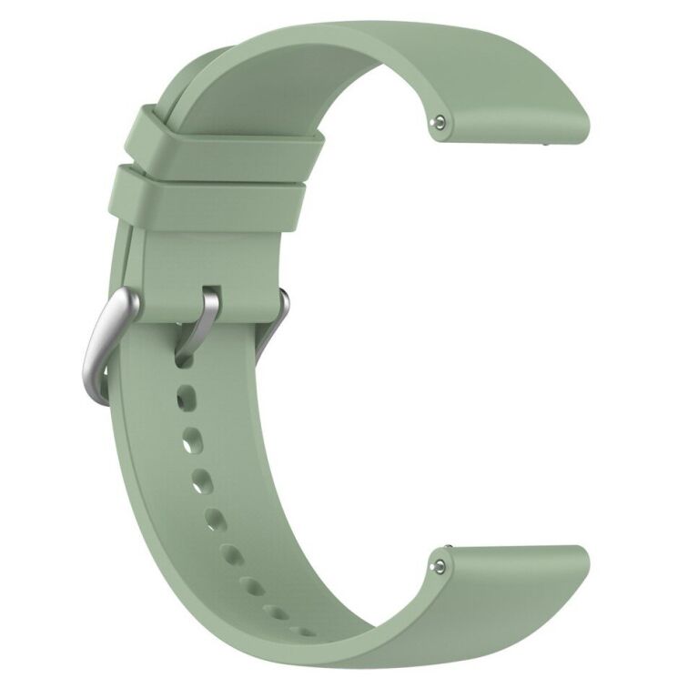 Ремешок Deexe Silicone Band для часов с шириной крепления 22мм - Light Green: фото 4 из 10