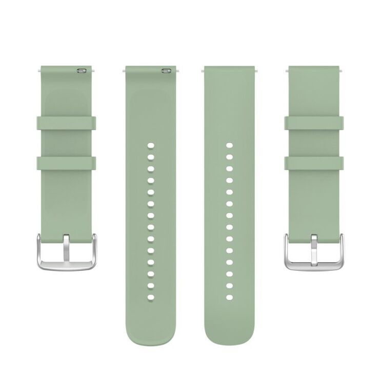 Ремешок Deexe Silicone Band для часов с шириной крепления 22мм - Light Green: фото 5 из 10