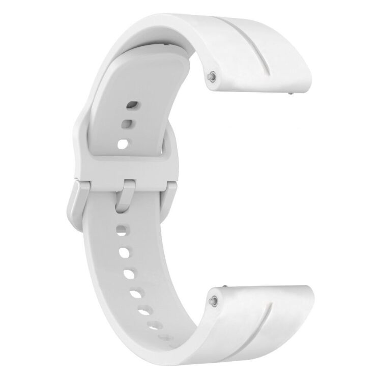 Ремешок Deexe Soft Line для часов с шириной крепления 22мм - White: фото 5 из 6