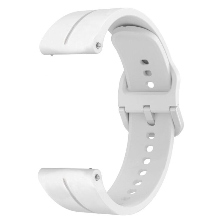 Ремешок Deexe Soft Line для часов с шириной крепления 22мм - White: фото 4 из 6