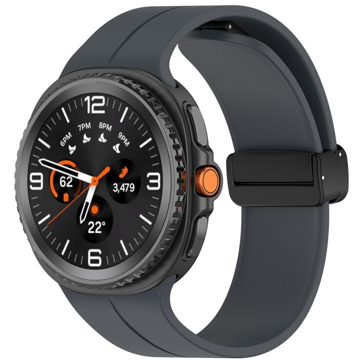 Ремінець Deexe Soft Line для Samsung Galaxy Watch 8 (40/44mm) / 8 Classic / Ultra (2025) - Grey: фото 2 з 5