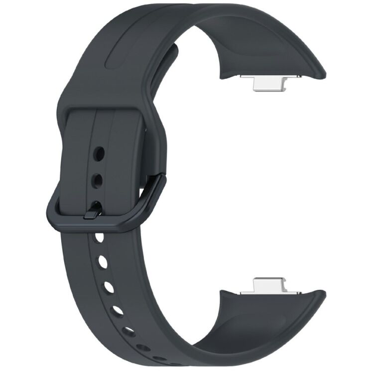 Ремешок Deexe Soft Line для Xiaomi Mi Smart Band 8 Pro / 9 Pro / Redmi Watch 4 / 5 - Dark Grey: фото 1 из 2