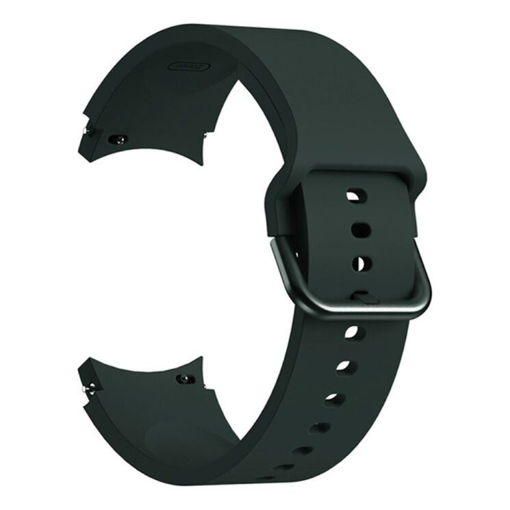 Ремешок Deexe Soft Silicone для Samsung Galaxy Watch 4 / 4 Classic / 5 / 5 Pro / 6 / 6 Classic / 7 / FE - Green: фото 2 из 8