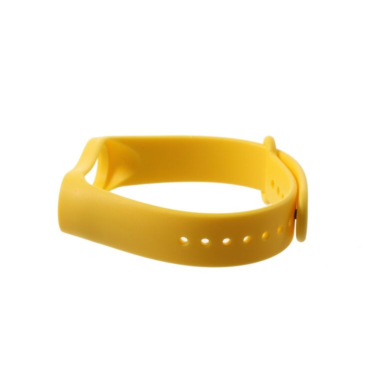 Ремінець Deexe Soft Touch для Xiaomi Mi Band 3 - Yellow: фото 3 з 6