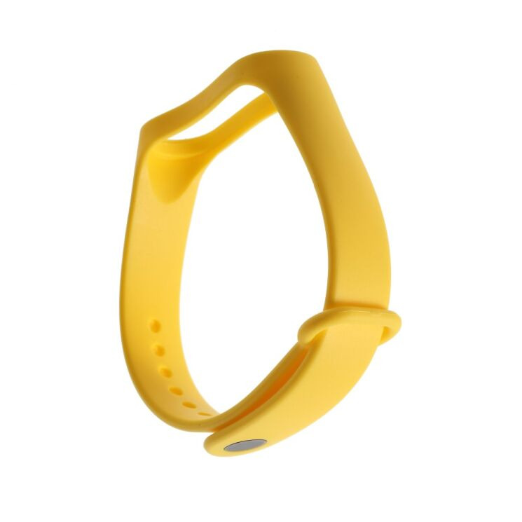 Ремінець Deexe Soft Touch для Xiaomi Mi Band 3 - Yellow: фото 2 з 6
